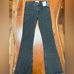 Abercrombie Kids Dark Gray Flare Jeans